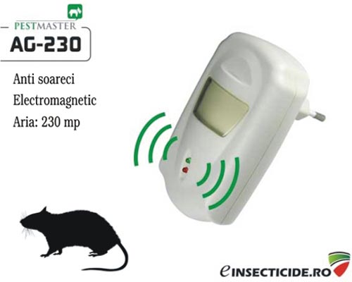 Pest Repeller dispozitiv cu unde electromagnetice anti soareci (230mp) - Pestmaster AG230