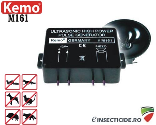 Generator cu ultrasunete profesional anti porci mistreti (300 mp) - M161