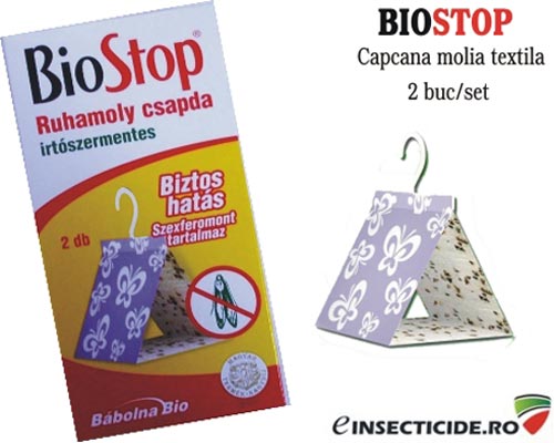 Capcana cu feromoni anti molii de haine - Biostop