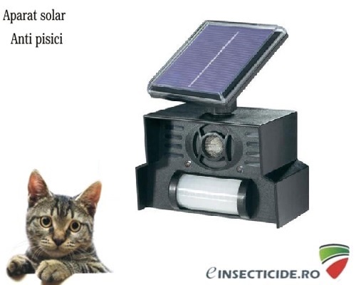Aparat solar anti pisici cu senzor de miscare