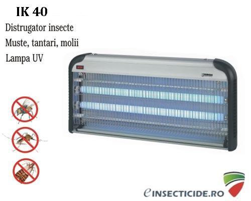 Distrugator insecte cu lumina ultravioleta - IK 40 (250 mp)