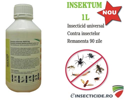 Insecticid universal combate cu succes insectele taratoare - Insektum (1L)