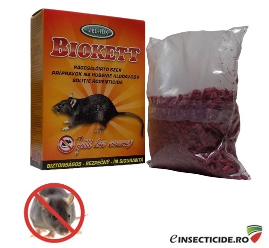 Rodenticid sub forma de boabe de cereale impregnate (200gr) - BIOKETT