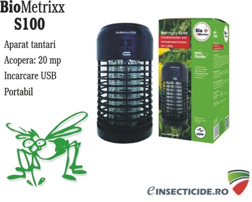 Lampa cu UV anti insecte portabil - Biometrixx S100