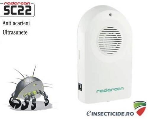 Dispozitiv cu ultrasunete anti acarieni (40mp) - SC22