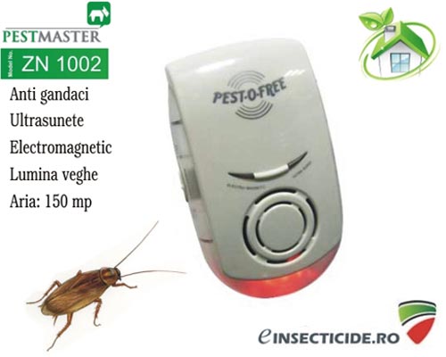 Ultrasunete si unde electromagnetice anti gandaci (150mp) - Pestmaster ZN1002