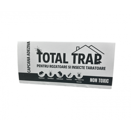 Capcana adeziva Total Trap din carton pentru soareci si insecte taratoare 