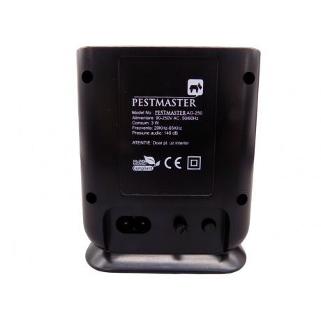 Pestmaster: AG250 - Aparat pentru soareci cu ultrasunete, 250 mp