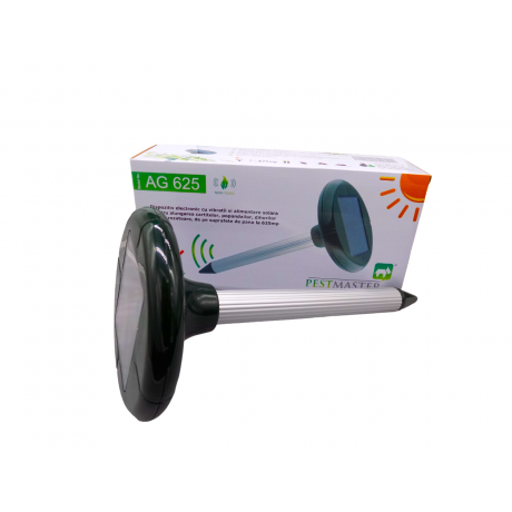 Pestmaster:  AG625 (625 mp) - Aparat solar cu vibratii impotriva cartitelor, soarecilor de camp si dihorilor 