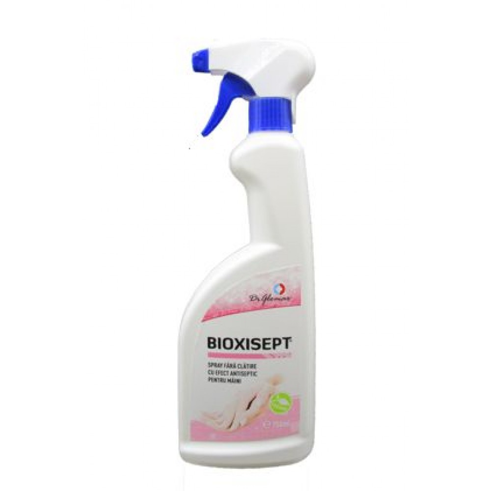 Bioxisept: Spray dezinfectant pentru maini, fara clatire, cu efect antiseptic, 750ml