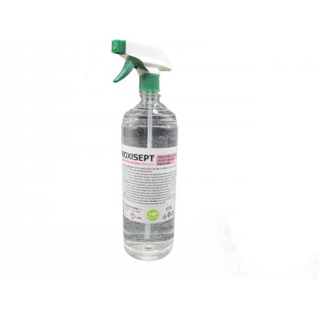 Bioxisept Dezinfectant pentru maini fara clatire cu efect antiseptic cu pulverizator, 1L