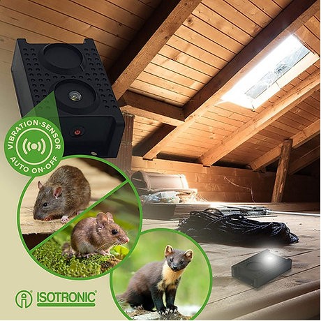  Isotronic, Vibi 78610 - Dispozitiv mobil cu ultrasunete, anti rozatoare 