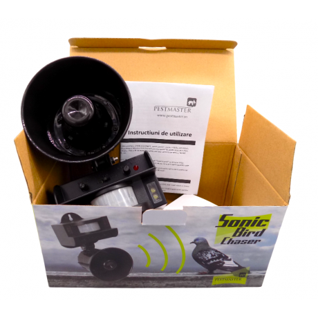  Pestmaster: Sonic Bird Chaser Pestmaster - Dispozitiv pentru alungarea pasarilor, 400mp