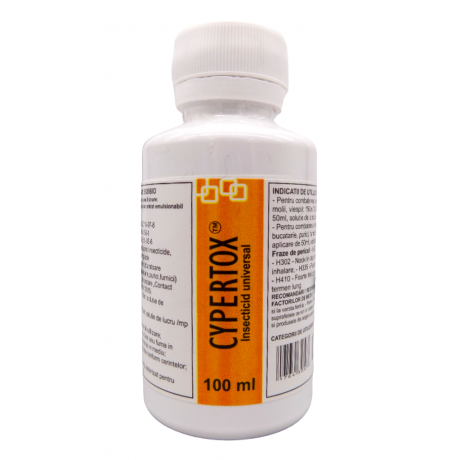 Cypertox FORTE 100 ml. Contra plosnitelor, EFICACITATE 60 de zile 