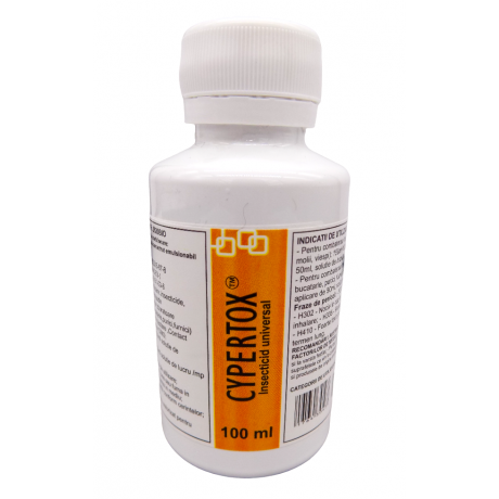 Cypertox FORTE 100 ml. Contra plosnitelor, EFICACITATE 60 de zile 