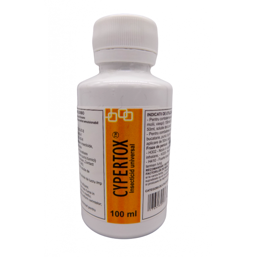 Cypertox FORTE 100 ml. Contra plosnitelor, EFICACITATE 60 de zile 