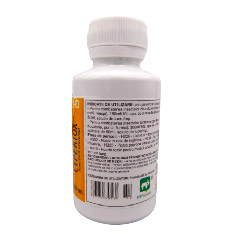 Cypertox FORTE 100 ml. Contra plosnitelor, EFICACITATE 60 de zile 
