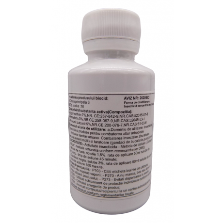 Cypertox FORTE 100 ml. Contra plosnitelor, EFICACITATE 60 de zile 