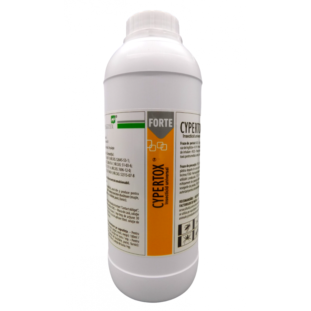  Cypertox FORTE (1l.): Solutie profesionala de soc contra insectelor 