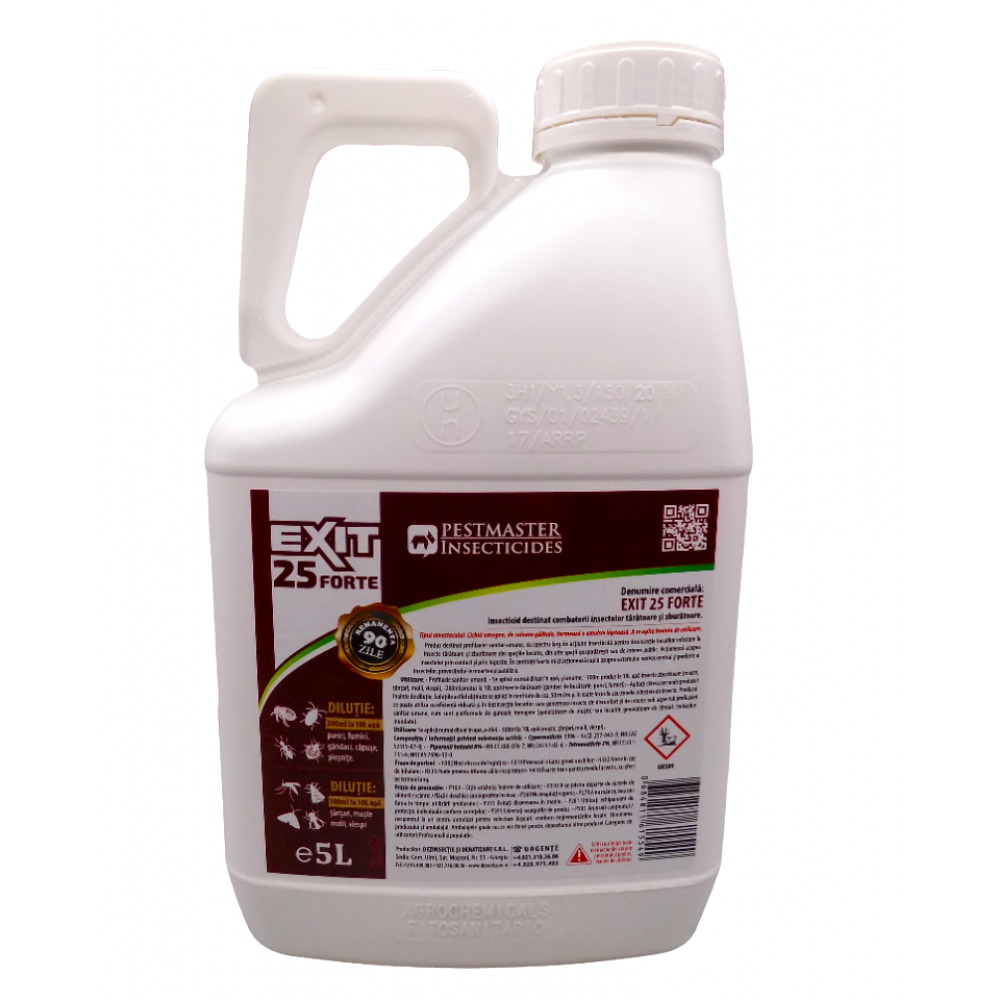 Exit 25 FORTE, 5l. - Insecticid profesional cu efect de soc 