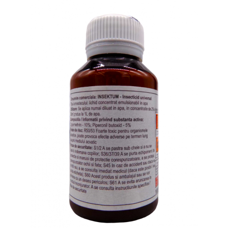 Insektum FORTE, 50 ml. Insecticid profesional impotriva gandacilor de bucatarie 