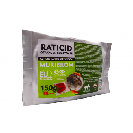Muribrom - 150 gr: Pasta raticida impotriva rozatoarelor 