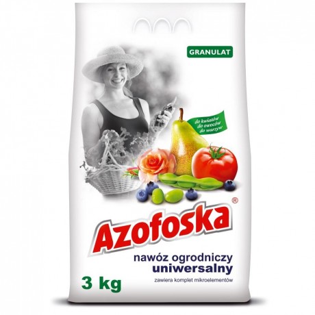 Azofoska: Ingrasamant Universal, granulat, pentru gradina, 3kg.