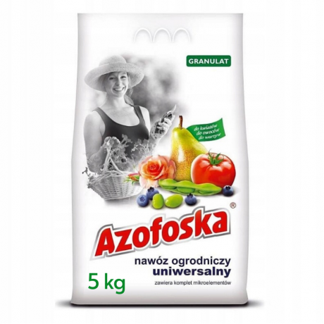 Azofoska: Ingrasamant Universal, granulat, pentru gradina, 5kg.