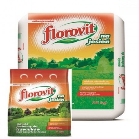 Florovit : Ingrasamant granulat de toamna pentru gazon, 4kg.