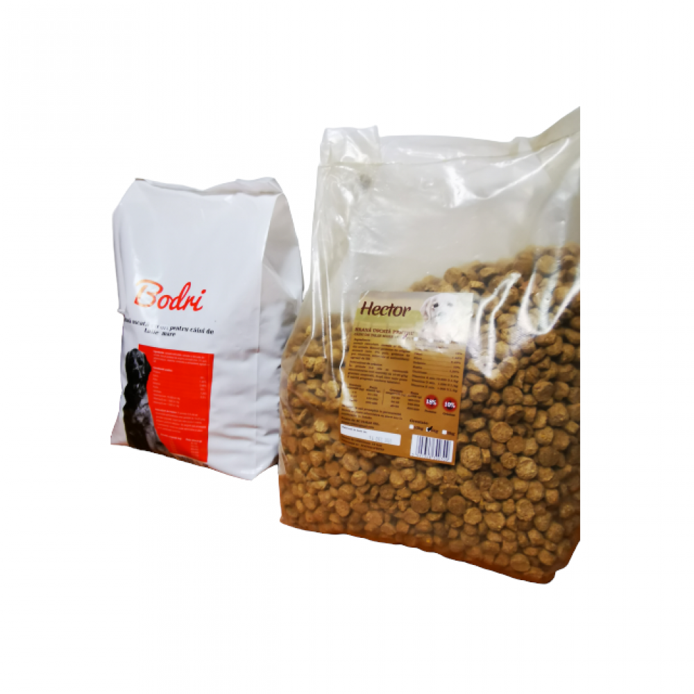 PACHET: hrana de caini BODRI- 3 kg si HECTOR: 5 kg