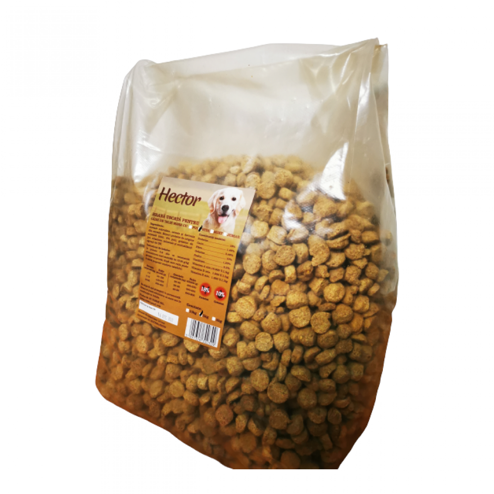 Hector: Hrana uscata pentru catei cu aroma de vita, 5 kg