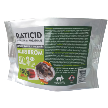 Pasta raticida impotriva rozatoarelor - Muribrom - 150 gr