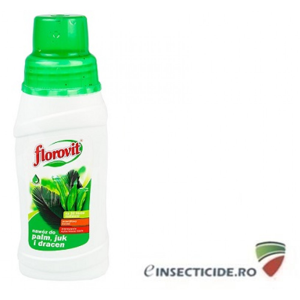 Florovit: Ingrasamant specializat lichid pentru palmieri, yucca si dracaena, 0.25l.