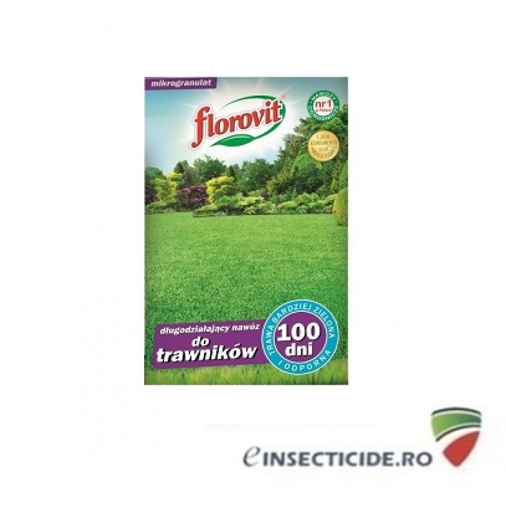  Florovit: Ingrasamant specializat granulat pentru gazon, 1kg.
