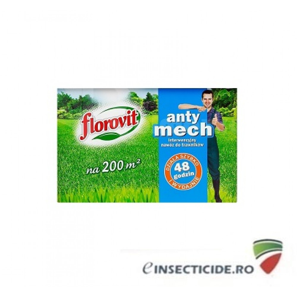  Florovit: Ingrasamant specializat granulat de urgenta pentru gazon (antimuschi), 4kg.