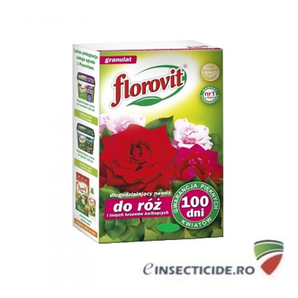  Florovit: Ingrasamant granulat pentru trandafiri si alti arbusti ornamentali, 4kg.