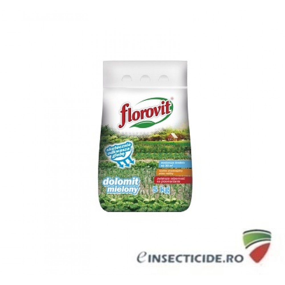 Florovit: Dolomita - Ingrasamant specializat granulat, 5kg.