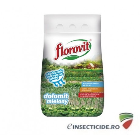  Florovit: Dolomita - Ingrasamant specializat granulat, 10kg.