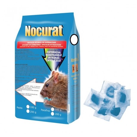  Nocurat, 200 gr: Pasta raticida impotriva rozatoarelor