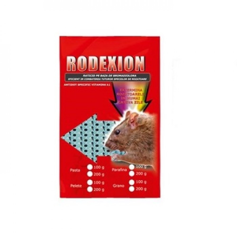 Rodexion (200 gr): Parafina raticida anti rozatoare