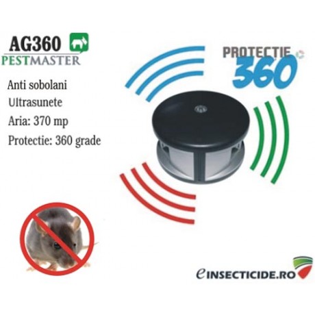 Anti sobolani si alte rozatoare cu ultrasunete (370mp) Pestmaster AG360