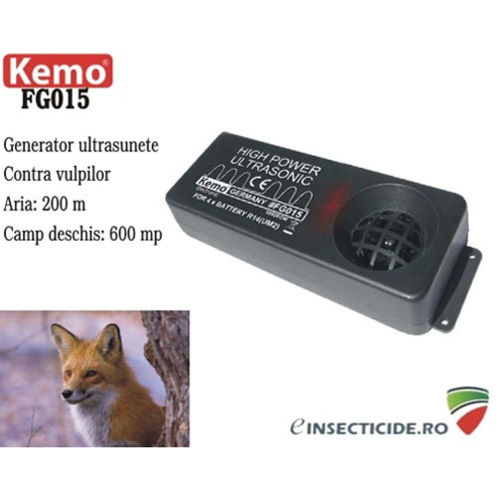 FG015 Fox Repeller: Dispozitiv piezo electric cu ultrasunete de mare putere anti vulpi