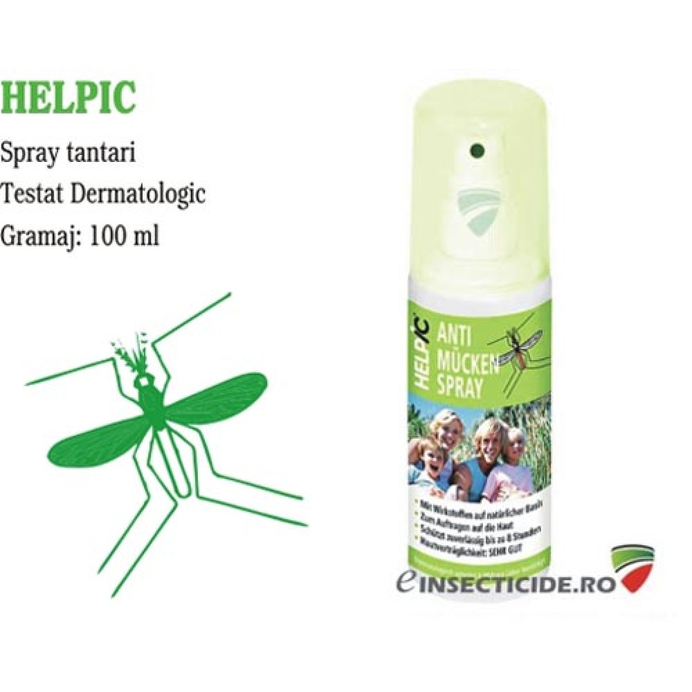 Helpic, 100 ml: Spray anti tantari, tauni si alte insecte intepatoare 