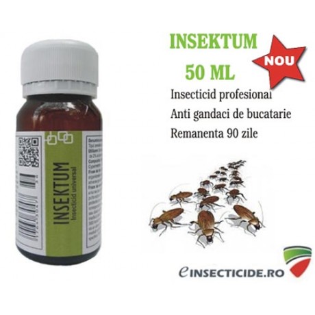 Insecticid profesional Insektum FORTE impotriva gandacilor de bucatarie - 50 ml