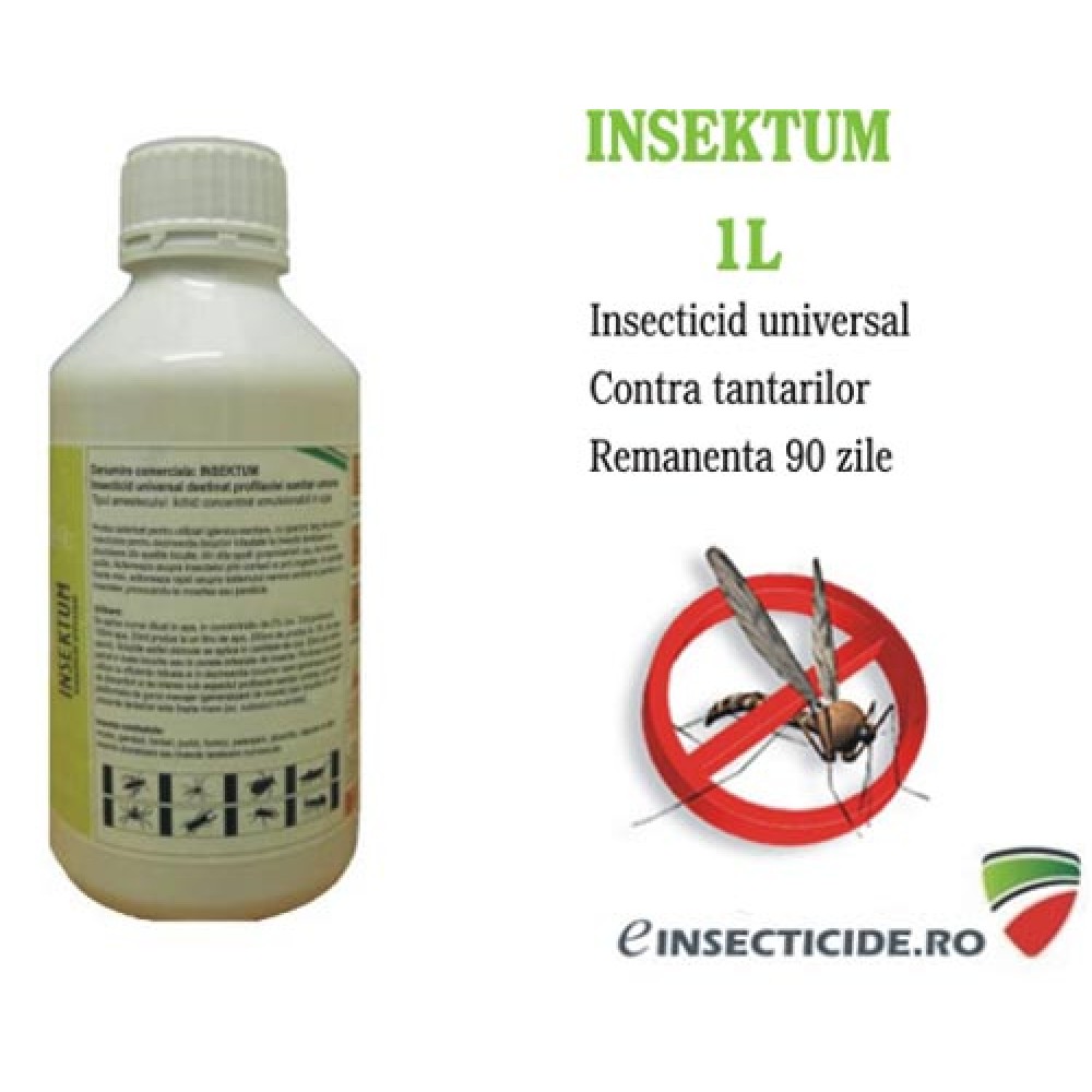 Dezinsectie gandaci de bucatarie cu insecticidul ecologic Insektum (1L) 