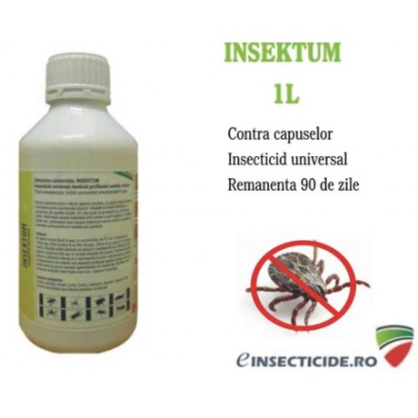Dezinsectie impotriva capuselor cu insecticidul ecologic - Insektum (1L)