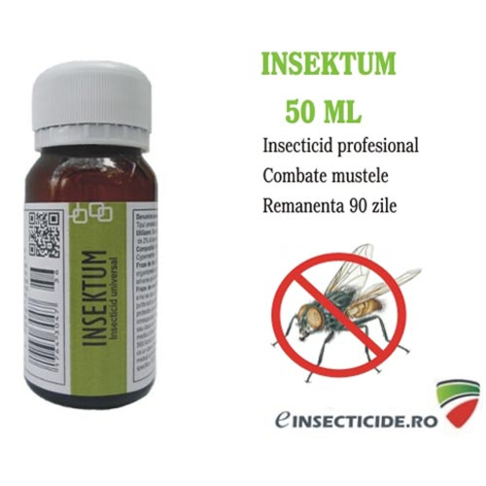 Insektum FORTE, 50 ml. Insecticid profesional anti tantari si muste 