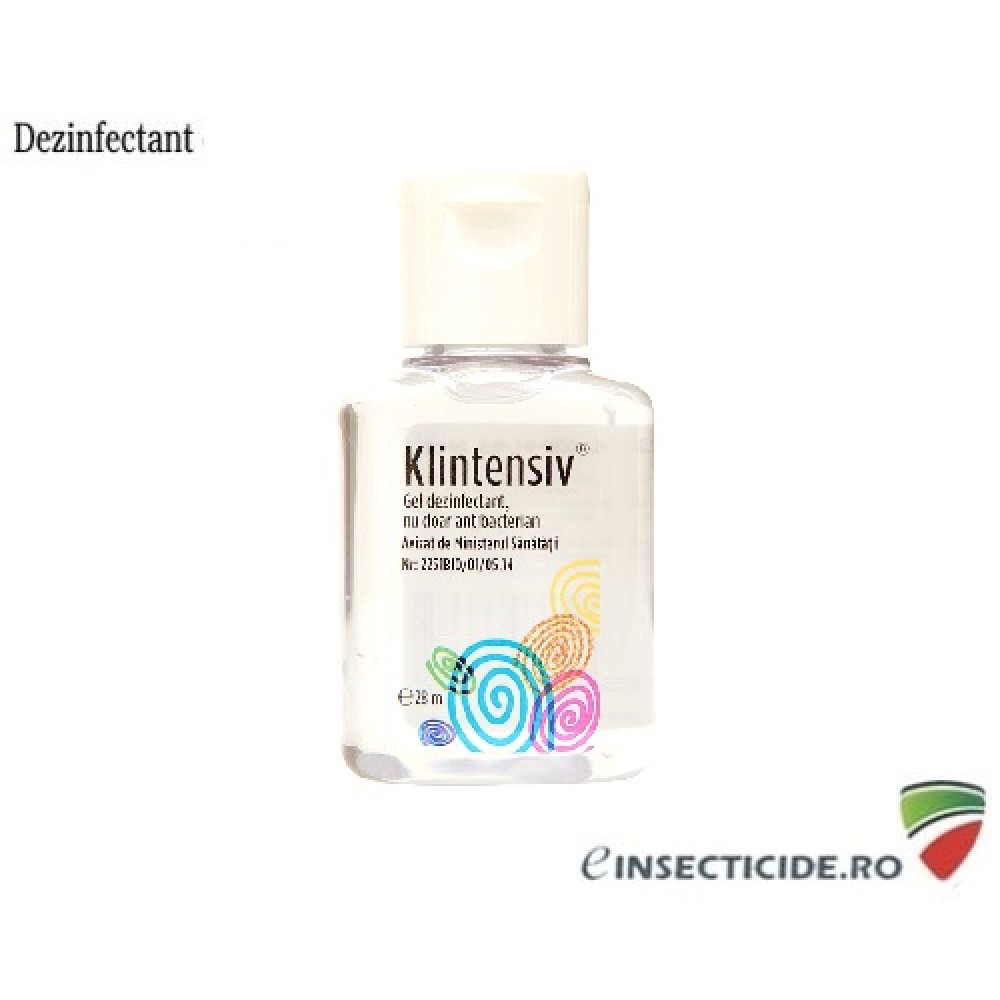 Dezinfectant gel (sticla mica 28ml) - Klintensiv