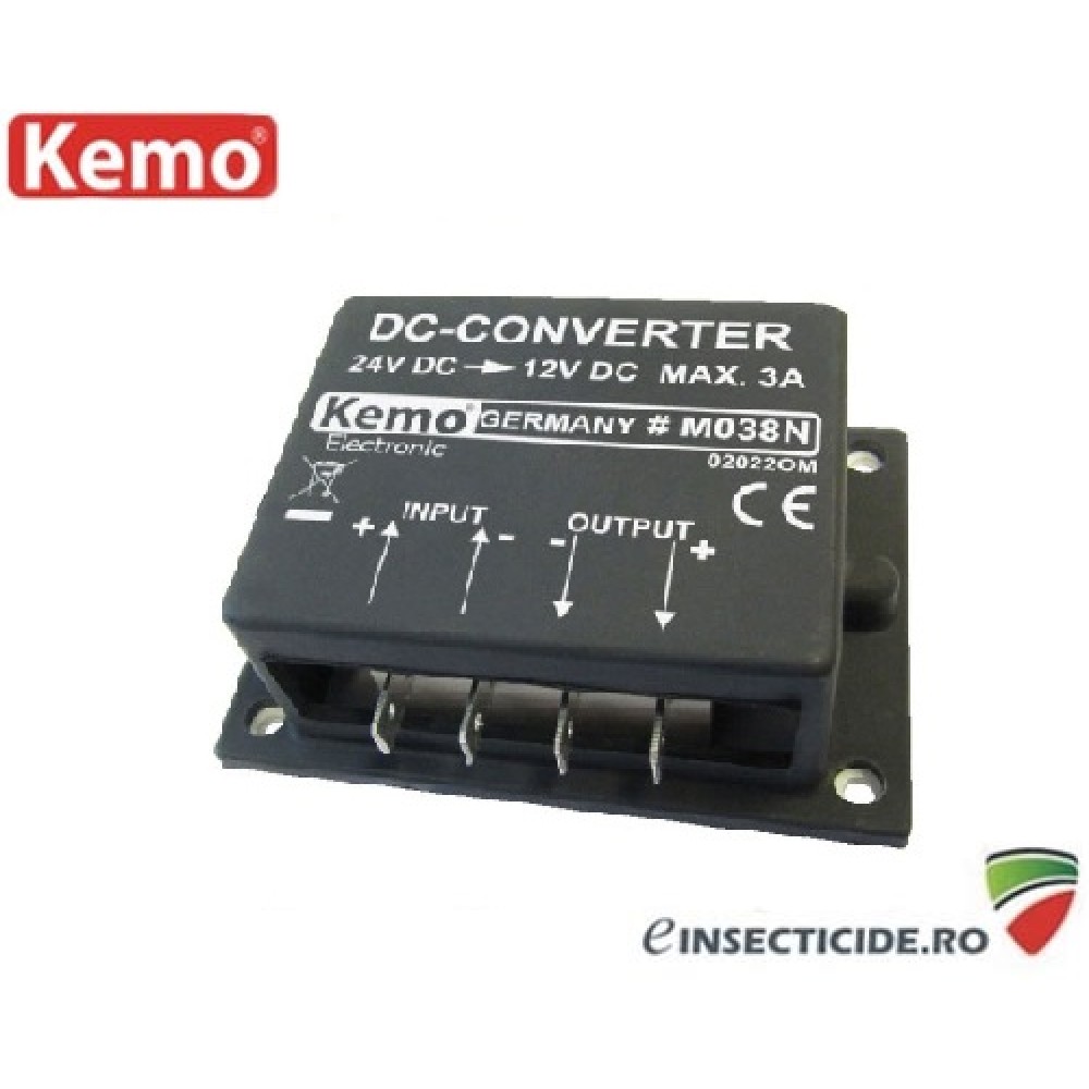 M038N: Convertor de tensiune 24V/12V 