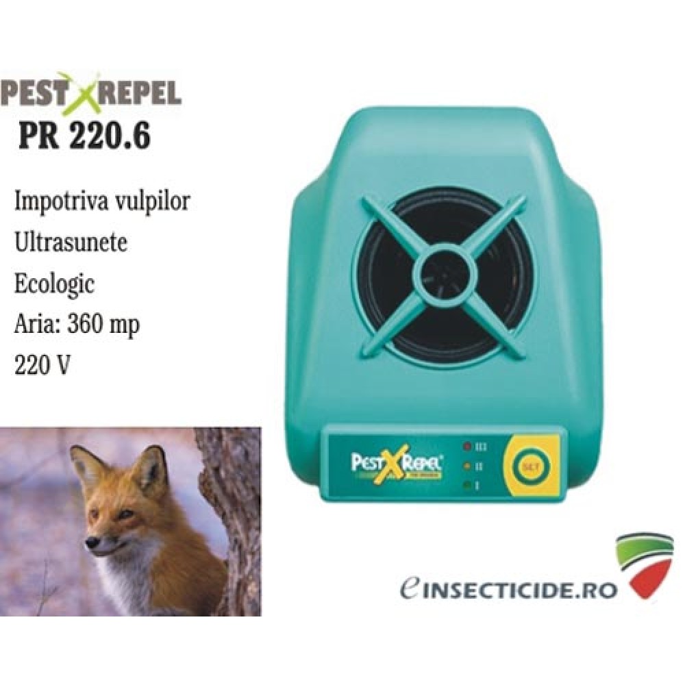 PR220.6  (360 mp) - Anti animale salbatice precum vulpi cu ultrasunete